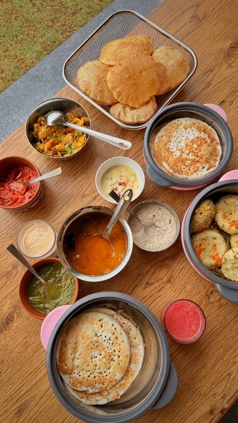 The morning breakfast spread at illa By the Sea
